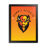 Bison Originals (Bison Gradient) Framed Poster, Multi-Color