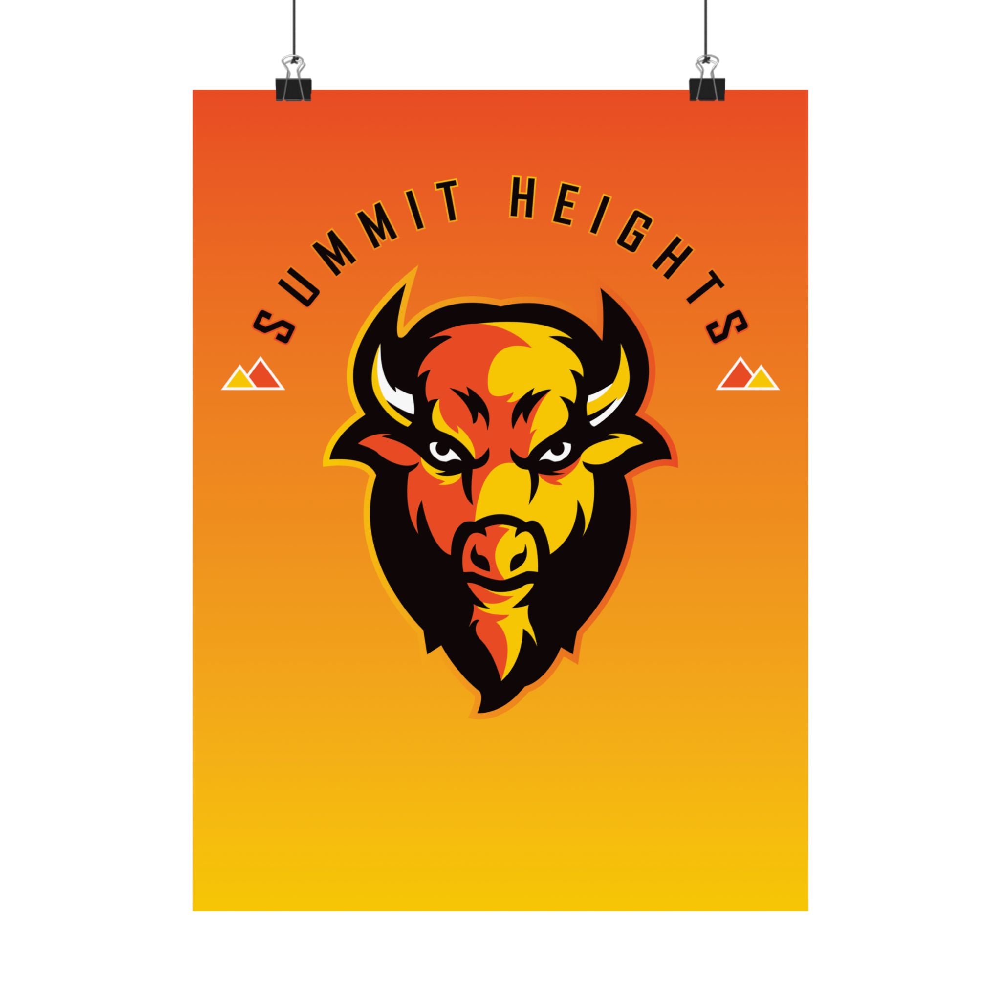 Bison Originals (Bison Gradient) Matte Vertical Posters