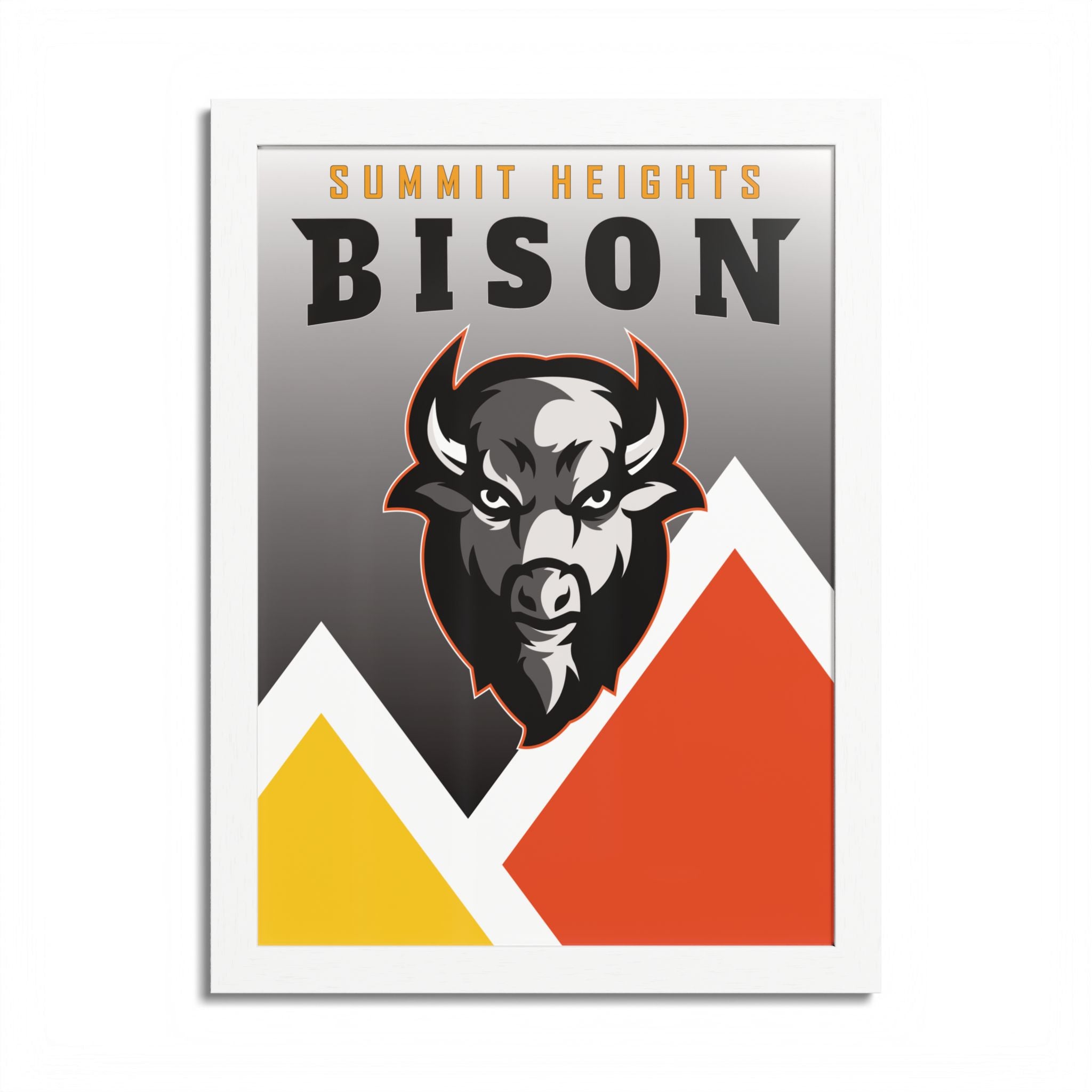 Bison Originals (Bison - Summit) Framed Poster, Multi-Color
