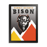 Bison Originals (Bison - Summit) Framed Poster, Multi-Color
